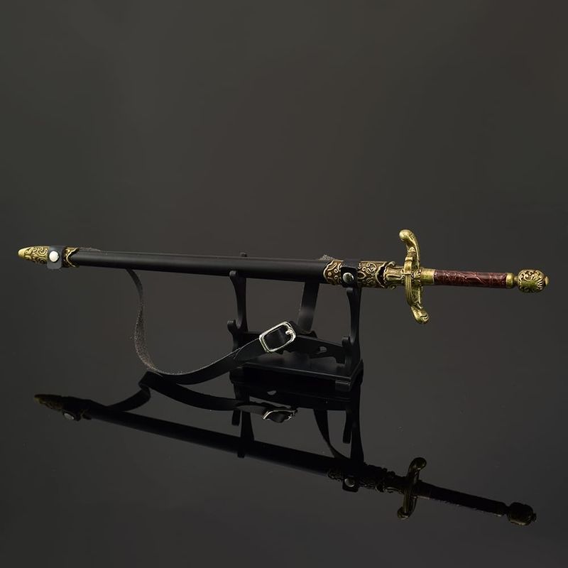 GOT Arya Stark Nadel-Metallschwert, 30 cm, Kampfkunstschwerter, Schreibtisch-/Regaldekoration, Kunstfigur, Kunstspielzeug, Sammlung, Schlüsselanhänger, Geschenk, Partyzubehör_voghion.com