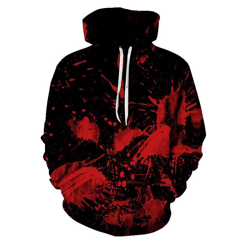 2023 Nuova collezione primavera e autunno horror Halloween Felpa con cappuccio da uomo con stampa digitale 3D_voghion.com