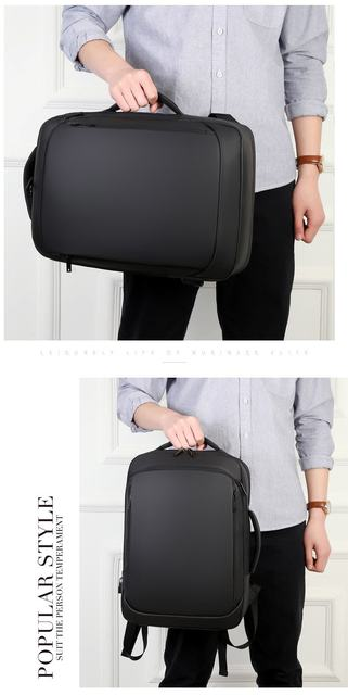 Backpack For Men 2023 Multifunctional Business Notebook Backpack USB Charging Waterproof Film Men's Backbag Casual Bag_voghion.com