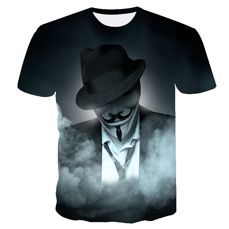 Herre T-shirt mode 3D-printet sommer kortærmet klovn T-shirt til kvinder oversize Harajuku_voghion.com