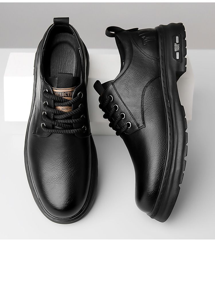 Herren Business Formelle Schuhe Herren Mokassin Atmungsaktiv Britischer Stil Ein Fußhocker Weiches Leder Weiche Unterseite Lässige Herrenschuhe_voghion.com