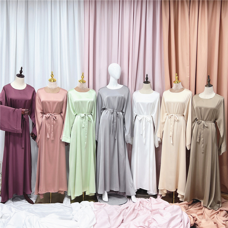 Damenkleid Naher Osten Türkei einfarbig großes mehrfarbiges Robenkleid_voghion.com