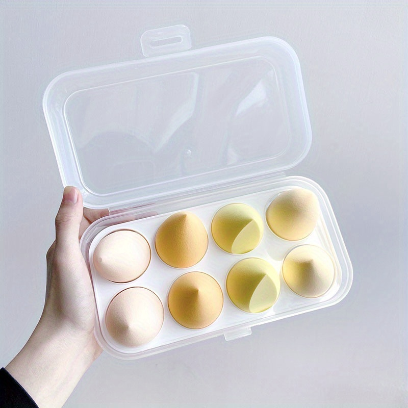 1/4/8 tk kõrvitsa veepiiskade ilu munakomplekt puff meigi munapadja kosmeetiline käsn puff ilutööriistade komplekt_voghion.com
