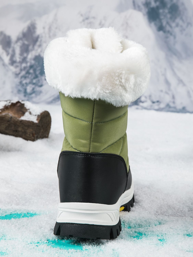 Nuovo isolamento termico e freddo ispessito in cotone invernale, stivali da neve antiscivolo per donna con_voghion.com