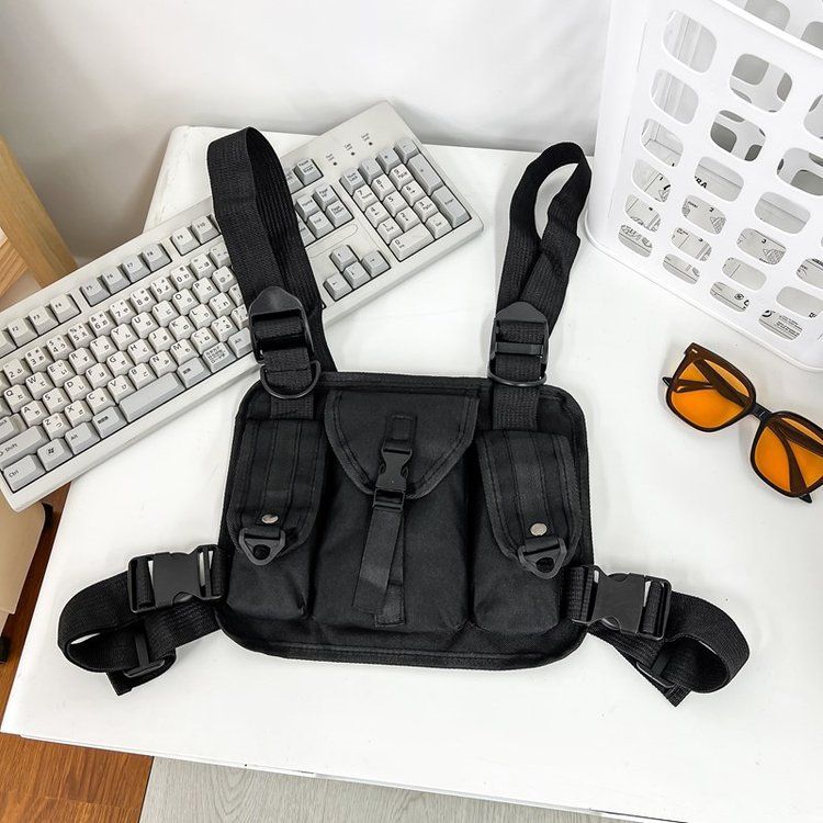 Tactical Ins Multi-Functional Functional Men's Wind Running Exercise Vest Chest Bag_voghion.com