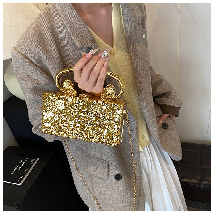 Borse a pochette da donna: crea una borsa in acrilico alla moda con motivi a crepe di ghiaccio, personalizzabile da portare a mano, a tracolla e con una sola spalla per le donne._voghion.com