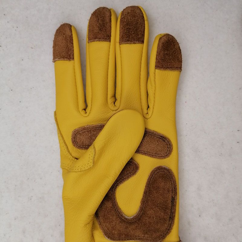 Unisex Green riding long garden gardening gloves cowhide wear-resistant beekeeping anti-shock anti-stab anti-cutting anti-hot_voghion.com