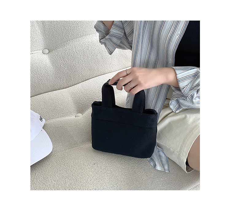 Colorblock Canvas Crossbody Bag For Women, Korean Summer New Niche Design, versatile handheld small bag, fashionable shoulder bag_voghion.com