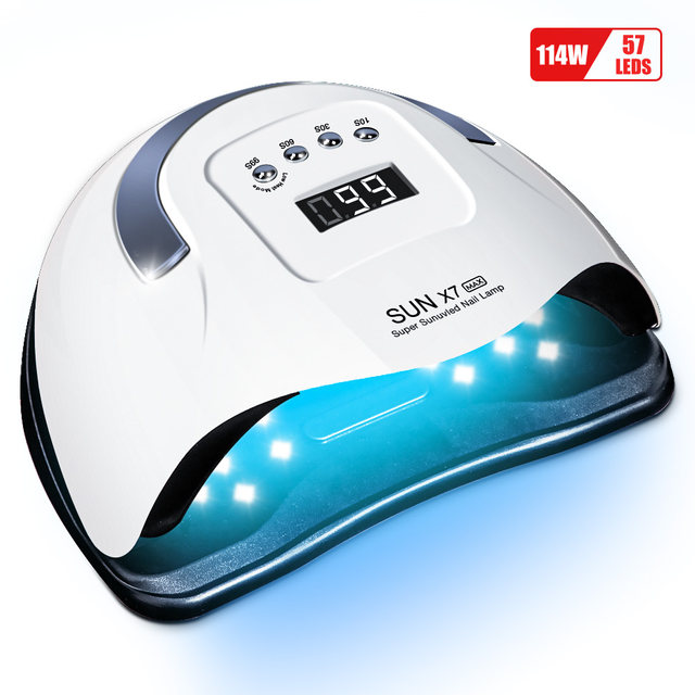 66LEDs negletørrer UV LED neglelampe til hærdning af al gel neglelak med bevægelsessensor Professionelt manicure salon værktøjsudstyr_voghion.com