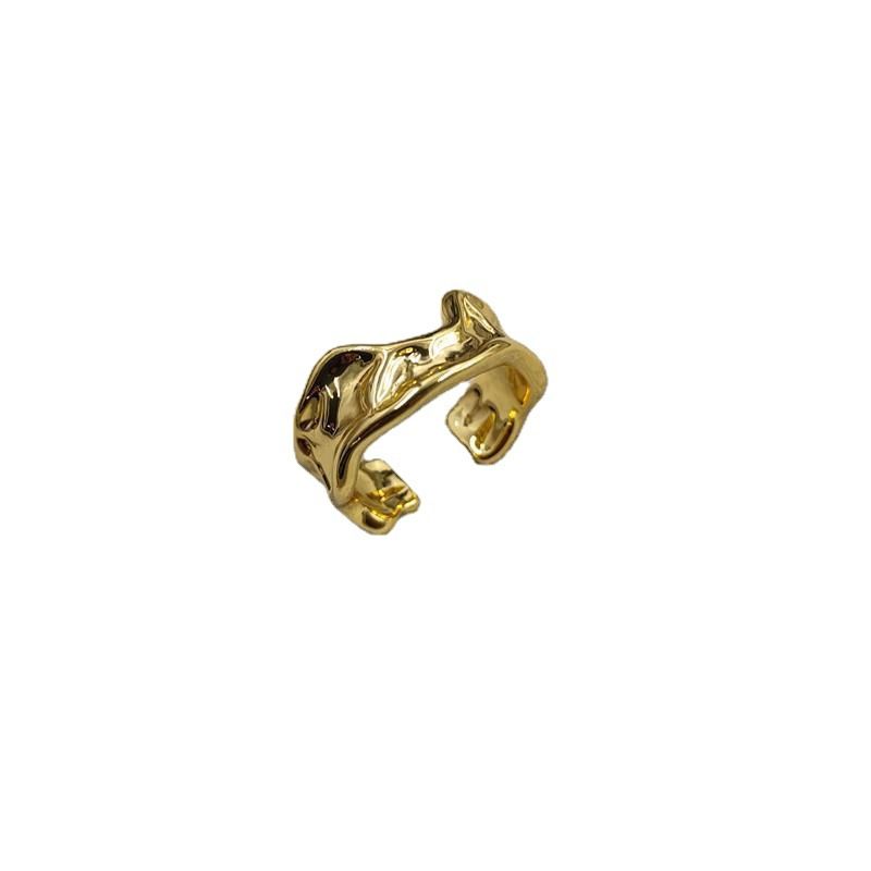 Nuovo anello di design originale Ins in ottone placcato oro_voghion.com