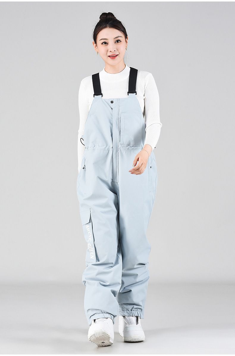 Pantaloni da sci unisex oversize invernali antivento da snowboard, termici, monopezzo_voghion.com