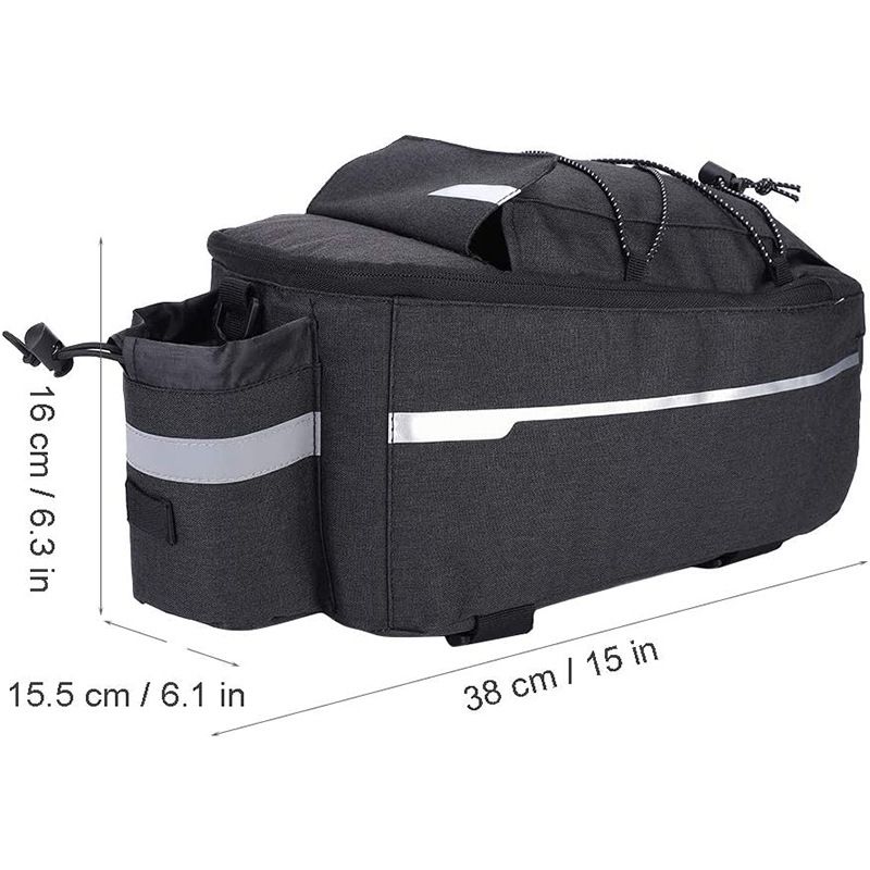Mountain bike rear pack folding shelf bag riding equipment camel bag polyester rear seat bag with insulation liner_voghion.com