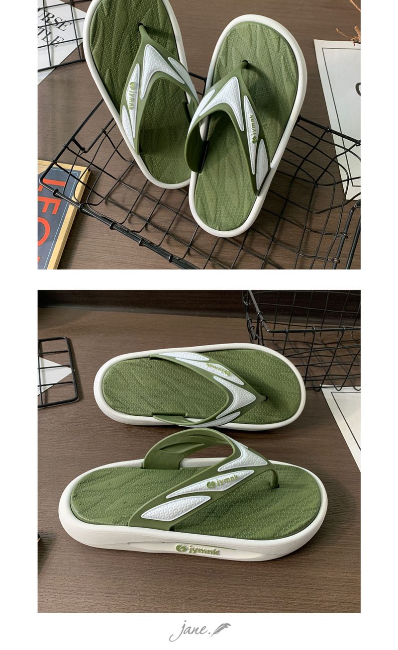 Ciabatte da spiaggia da uomo alla moda coreana Flip-ps, antiscivolo, per interni ed esterni, alla moda_voghion.com