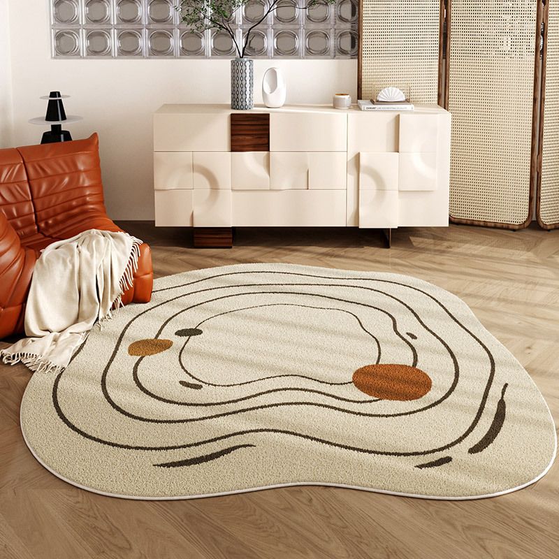 Special-Shaped Simple Living Room Carpet Rocking Chair Recliner Carpet Bedroom Room Bedside Carpet Computer Chair Learning Mat_voghion.com