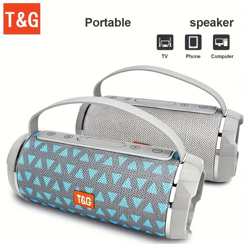 T&G TG116C Wireless Speaker 5Wx2 High Power USB TF FM Radio Ultra Bass Bluetooth 10M Range 1200mAh Battery For Home Audio_voghion.com