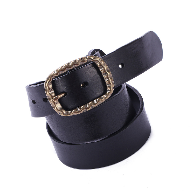 Damengürtel im Ins-Stil, schlichter, vielseitiger Modegürtel, schwarzer, dekorativer, lässiger Jeansgürtel für Frauen_voghion.com