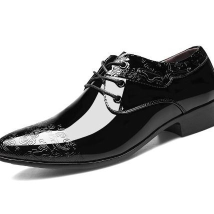 Neue, glänzende Business-Kleiderschuhe aus Leder, modische Freizeitschuhe in Übergröße für Herren, verschleißfest und atmungsaktiv_voghion.com
