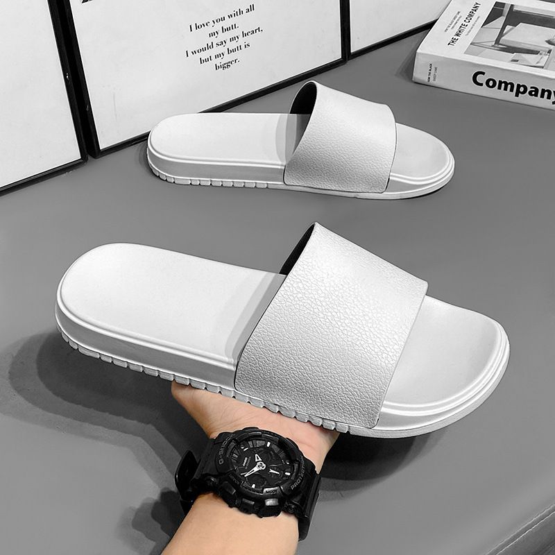 Pantofole da uomo antiscivolo, di alta qualità, con suola spessa, morbide e leggere. Adatte per l'uso domestico, non sfregano i piedi._voghion.com