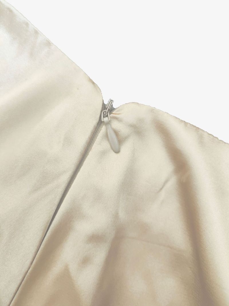 Gonna midi a vita alta in raso di lusso - Elegante gonna a tubino aderente con lucentezza metallica, vestibilità aderente per l'ufficio e la sera, in poliestere elasticizzato_voghion.com