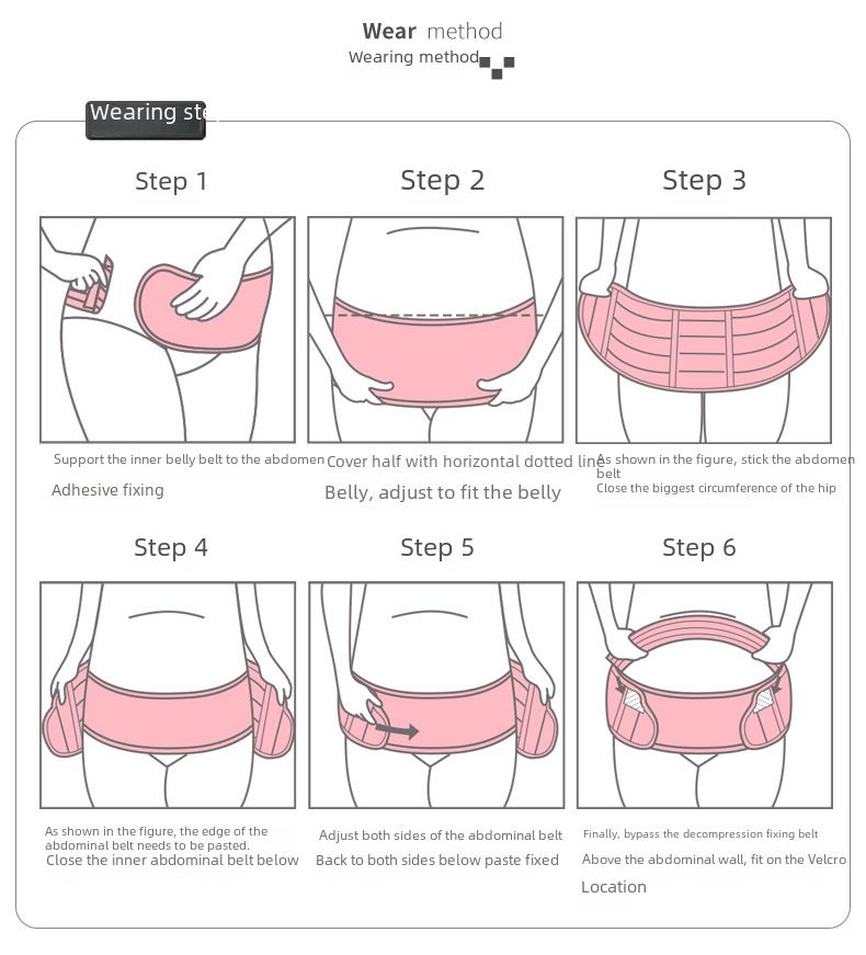 Cintura per la cura addominale delle donne incinte, set da tre pezzi, elastico, traspirante, regolabile, supporto per la vita, pessario prenatale_voghion.com