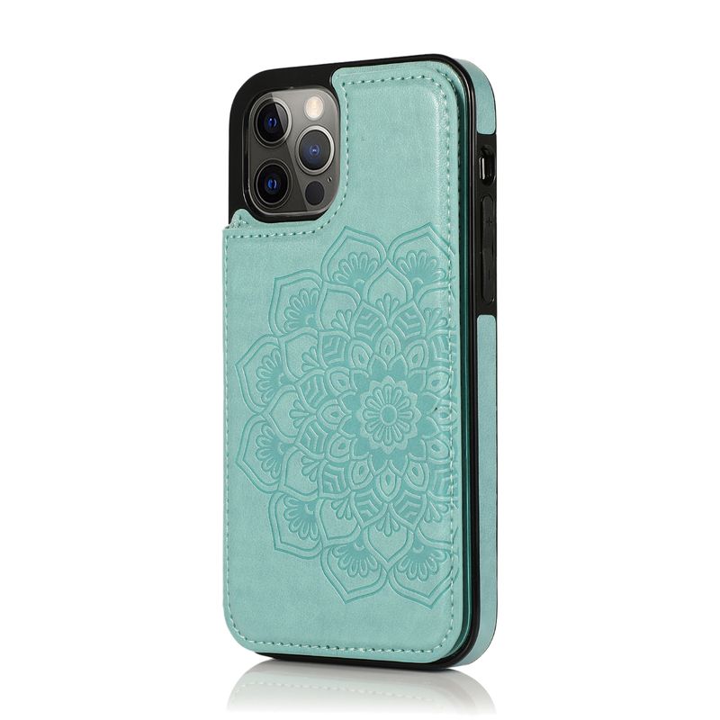 Étui en cuir gaufré pour iPhone 14, 13, 12, 11 Pro, XS, X Max, XR, 8, 7 Plus, SE 2020, 2022, coque antichoc de luxe_voghion.com