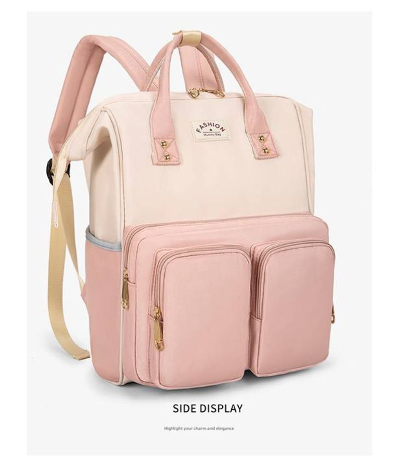 Wasserdichter verschleißfester Rucksack aus Oxford-Stoff für Damen, Mamatasche, Mutter- und Babytasche, große Kapazität,_voghion.com