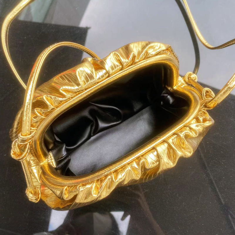 Borse a nuvola d'oro Borse Hobo da donna Borsa a gnocco intrecciata Borsa a tracolla singola Borsa a tracolla diagonale Borsa da sera parziale_voghion.com
