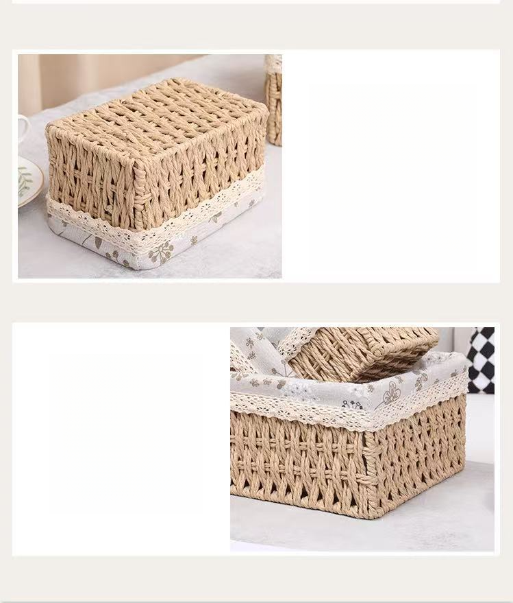 Storage Box, Desktop Cosmetics, Snacks, Miscellaneous Items, Coffee Table, Toys, Keys, Woven Storage, Living Room_voghion.com