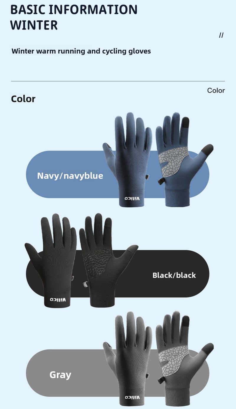 Outdoor-Eltern-Kind-Herbst-Winter-Kindersport-Handschuhe Laufen Radfahren Touchscreen Warme Fleecegefütterte Kälteschutzhandschuhe_voghion.com