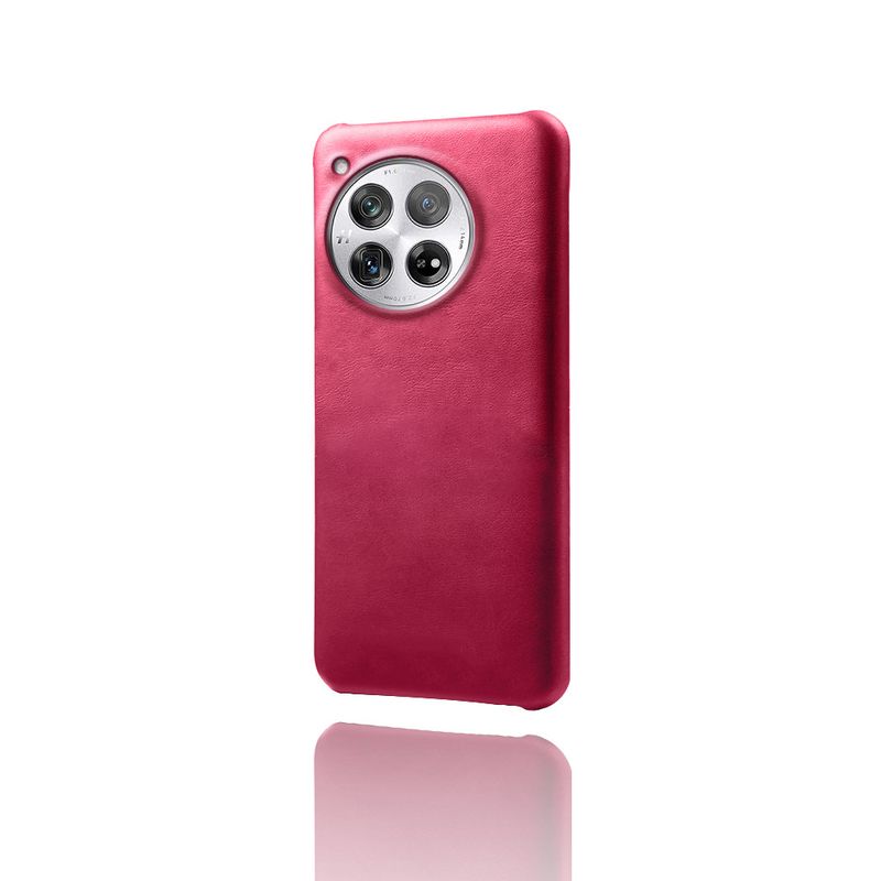 Geschikt voor OnePlus 12 mobiele telefoonhoesje, beschermhoes van kalfsleer, OnePlus 12 leren hoesje met kalfsleersticker._voghion.com