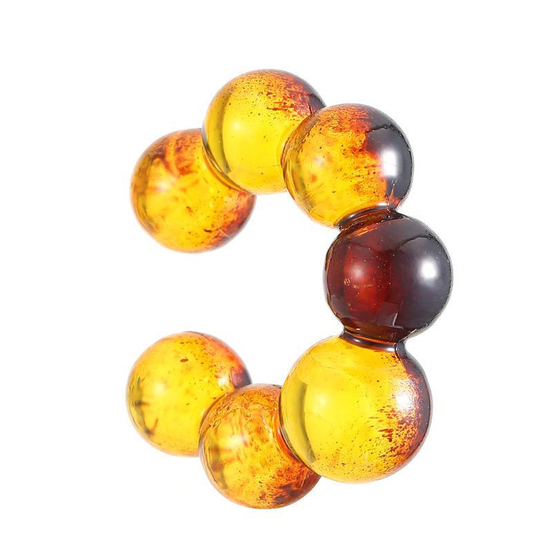 1 Stück 1 Set Retro C-Form Stern Leopard CCB Harz Ohr Manschetten Ohrstecker_voghion.com