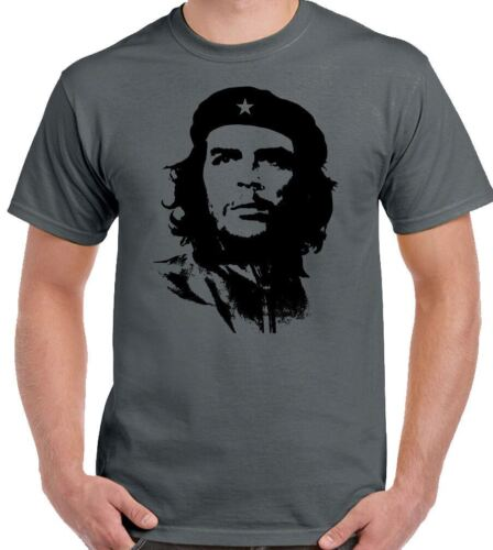 Camiseta CHE GUEVARA con silueta de cara para hombre, camiseta Unisex icónica de la revolución Cuba_voghion.com