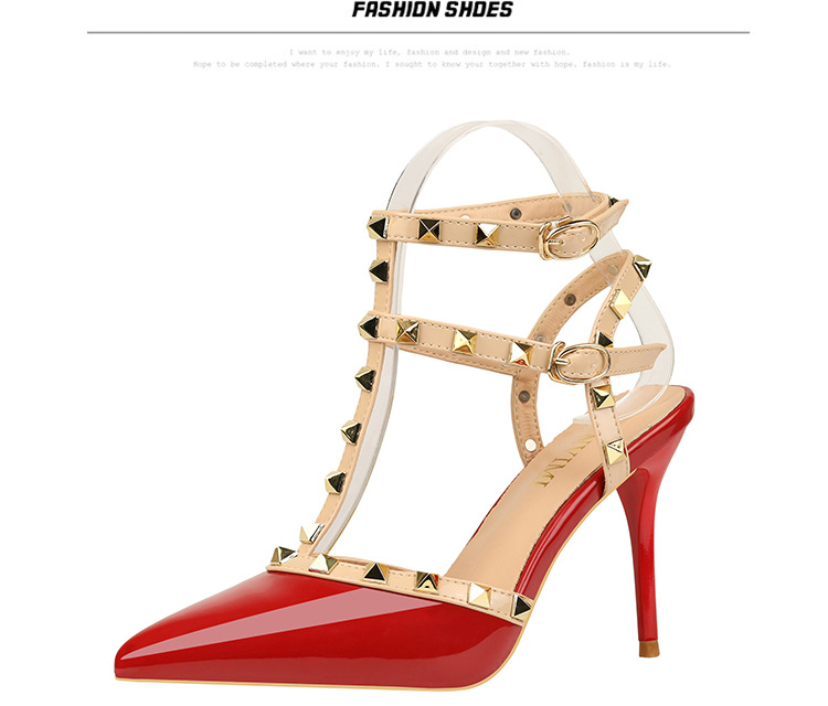 Frauen Schuhe mode niet damen spitz flach mund hochhackigen einzelnen schuhe frauen sommer neue sandalen großhandel_voghion.com