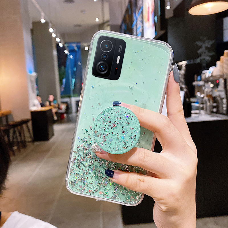For Xiaomi Mi 11T Pro Case Transparent Bling Case For mi 10T Lite Redmi Note 11 10 10s Pro Max POCO_voghion.com
