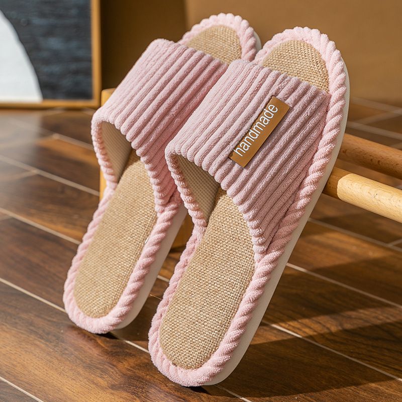 RenMou Linen For Women In All Seasons, Anti Slip Home, Indoor Couple, Cotton And Linen Home Floor Cloth Sl, Men's Cool Exclusive Supply_voghion.com