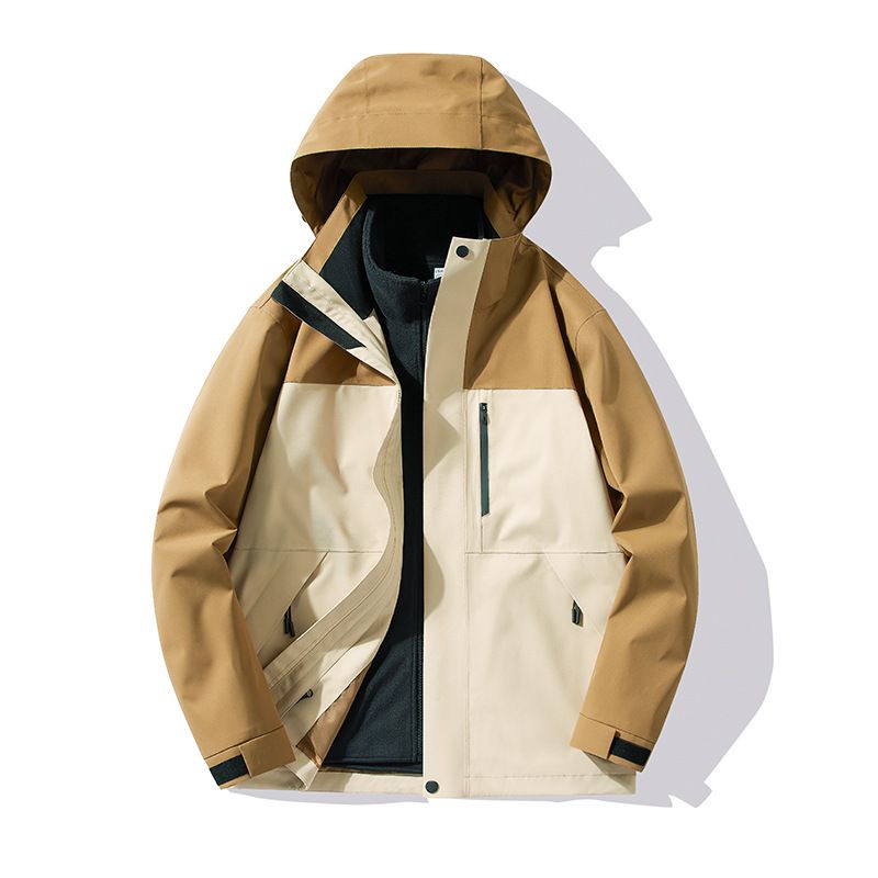 Brand Same Style And Women, 3-in-1 Down Fleece Liner, Outdoor Windproof Waterproof Warm Hiking Jacket For Men_voghion.com