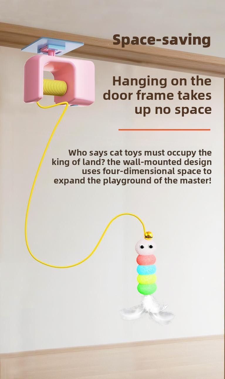 Katten Yo-Yo Elektrische Smart Deur Hangende Speelgoed Katten Speelgoed Zelfvermaak En Leuk Katten Amusement Artefact_voghion.com