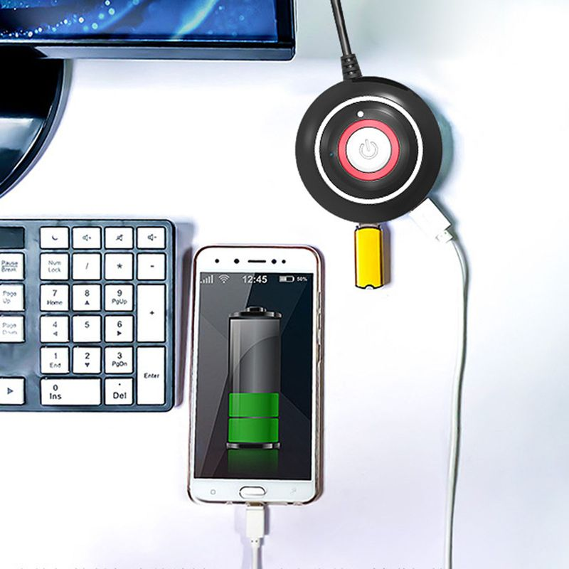 Multi-function Interface Dual USB Audio Big Reset with Extension Cord Desktop PC Power Button Switch for Home Office_voghion.com