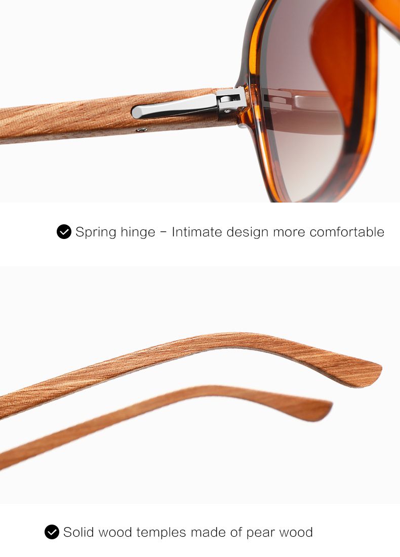 nuovi occhiali da sole polarizzati da uomo e da donna, classici retrò in legno di bambù_voghion.com