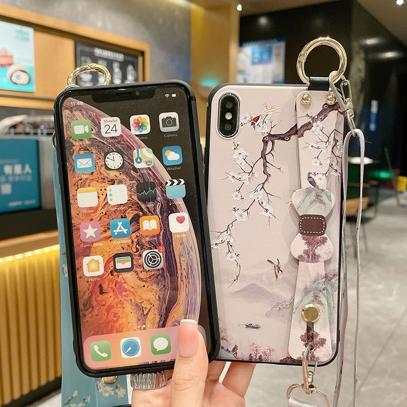 Crossbody Lanyard Case For IPhone 15 16 14 13 12 11 Pro Max 16E X Xs XR 7 8 Plus Wer Bow Neck Wrist Strap Phone Holder_voghion.com