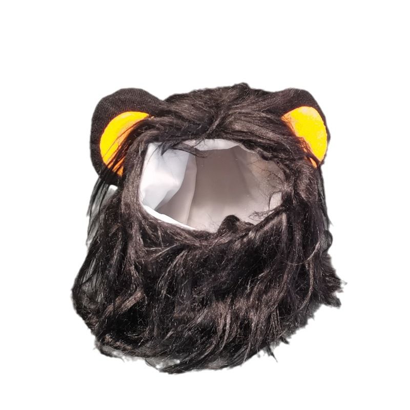 Copricapo Parrucca Cappello Animale Domestico Cane Cucciolo Gatto Costume Copricapo Leone_voghion.com