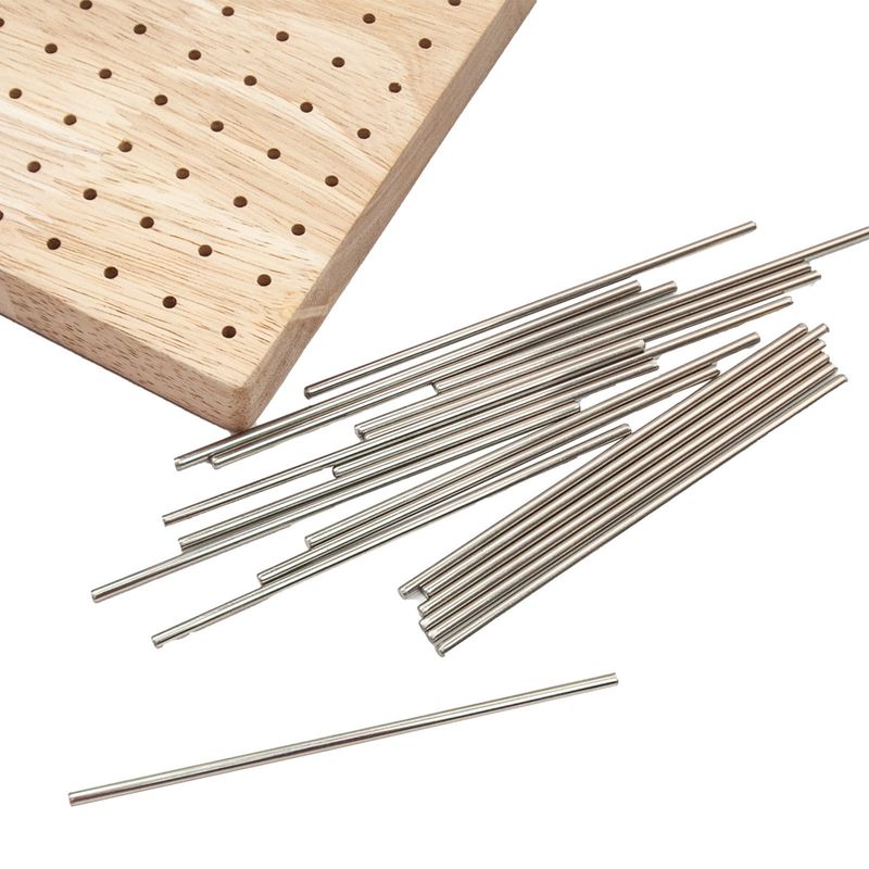 Handmade DIY wool knitting block pad 23.5*23.5 * 2cm square crochet shaper with 20 shaping needles_voghion.com