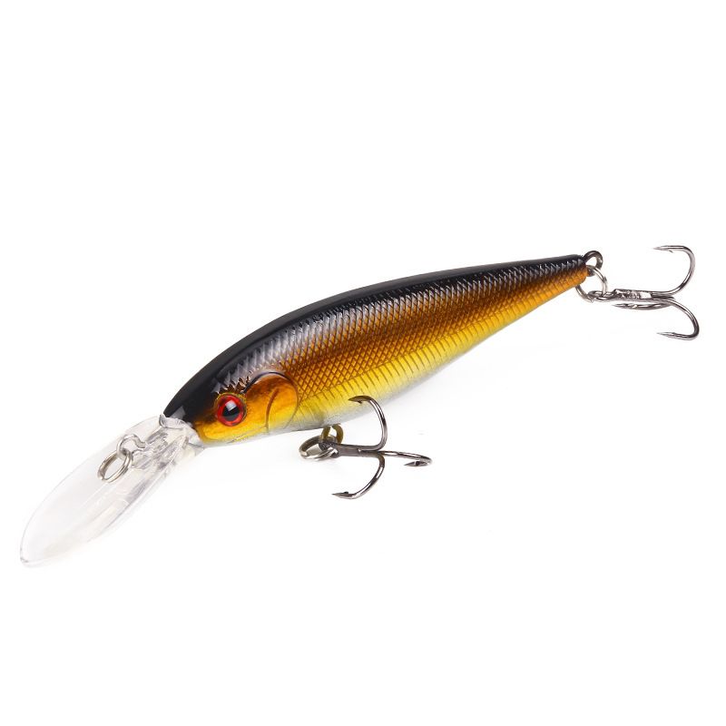 Heißer Stil 11 cm/9,5 g Kunststoff Simulation Fischköder Lange Zunge Minnow Köder Bunte Köder Angelausrüstung_voghion.com