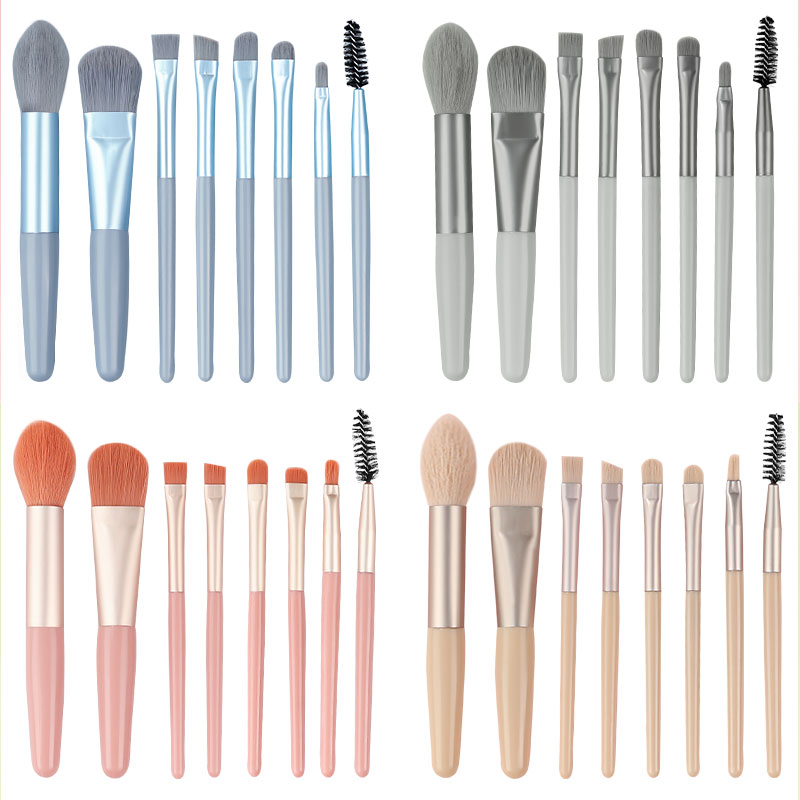 8-14-teiliges Make-up-Pinsel-Set, Mini-Puder-Rouge, Lidschattenpinsel, professioneller, loser Foundation-Make-up-Aufkleber_voghion.com