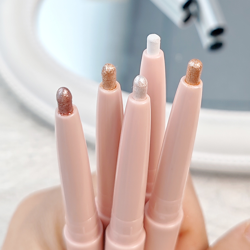 5-farbiger wasserfester Perl-Lidschatten-Stift, Eyeliner-Stift, langlebiger Diamant-Glitzer, fluoreszierender Stift, Gesichtskosmetik_voghion.com