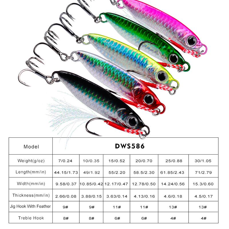 Esca per la pesca in mare con sgombro, 7-30 g, per la simulazione di pesci in piombo, set di esche_voghion.com