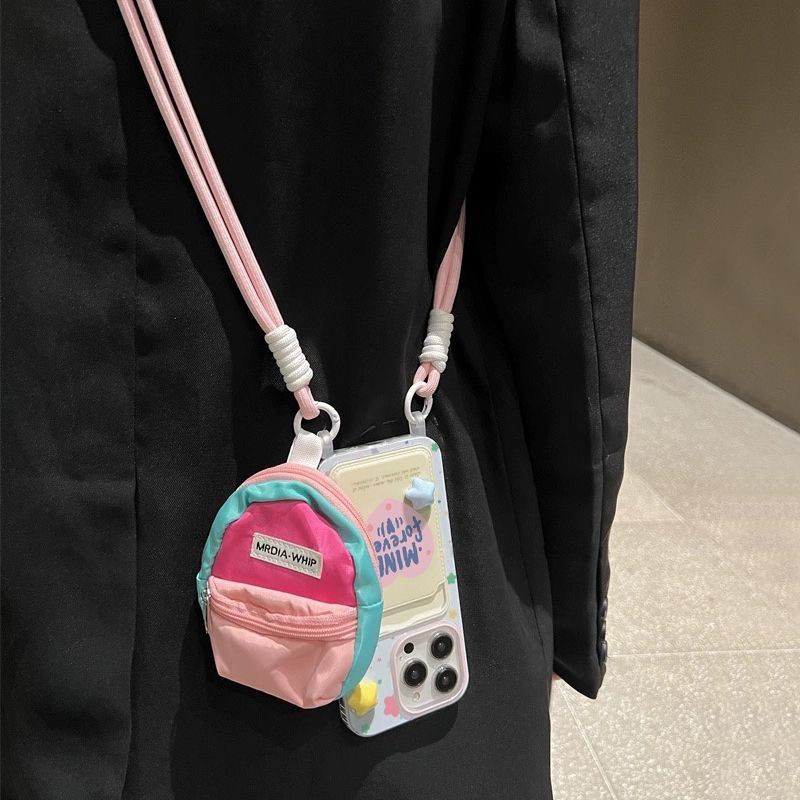 TechGlobe Heart-shaped English Compatible 15 Phone Case 14/13 Women's 13 Pro Max Neck Strap 11 Shockproof IPhone 12_voghion.com