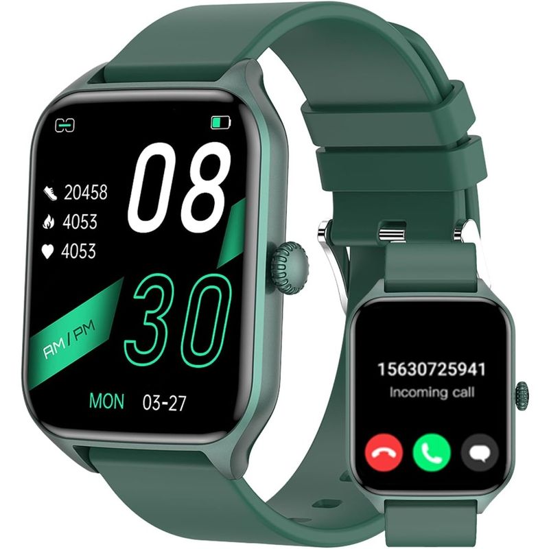Smart Watch For Men Women Answer Make Calls 1.85 Fitness Tacker With Heart Rate Pedometer Calories Sleep Monitor 100+ Sport Mod_voghion.com