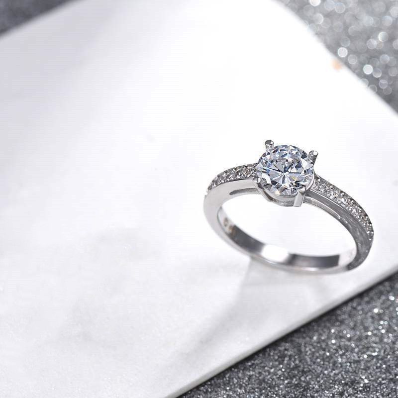 Love Promise žiedų rinkinys Moteriško elemento krištolo žiedas_voghion.com
