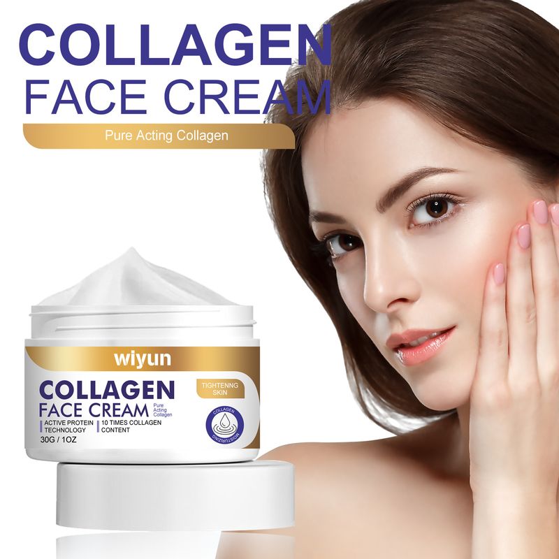 Le collagène WIYUN est tendre, lisse, humide, ferme, le collagène illumine et entretient la crème pour le visage_voghion.com